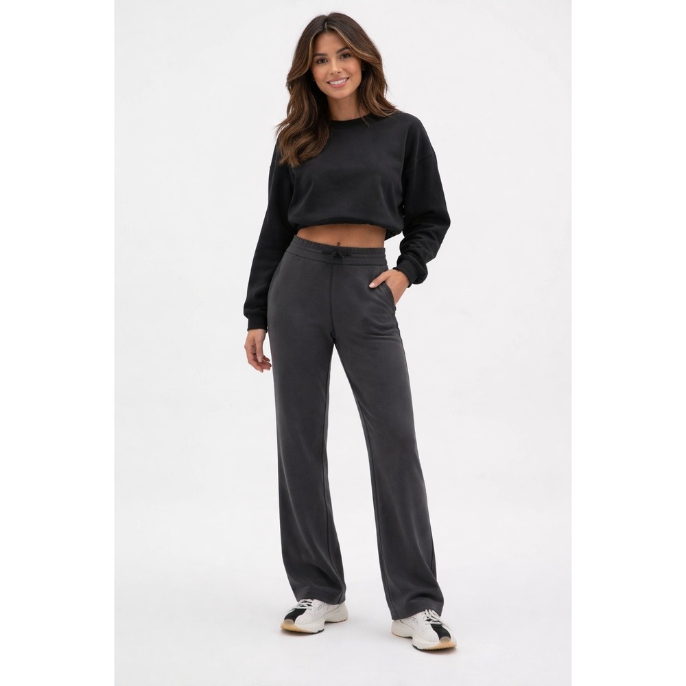 Lululemon Softstreme High-Rise Straight-Leg Pant Black LW5EGTS Size 8 M